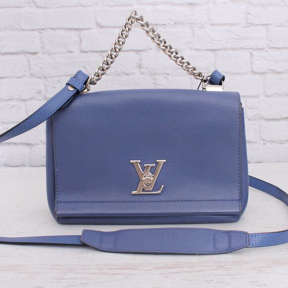 Louis Vuitton Lockme II BB Blue Calfskin Leather Crossbody & Shoulder A5040 - Picture 1 of 10
